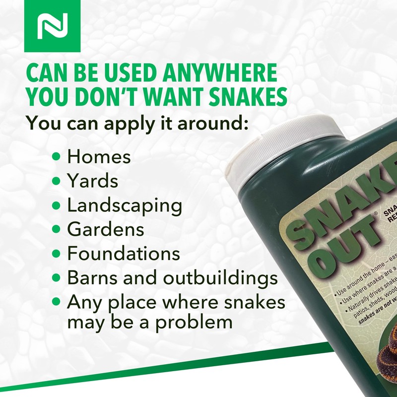 Nisus Snake Out Snake Repellent, Biodegradable, Safe for Pets and