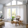 2 Pack Heavy Duty 1 Inch Diameter Single Curtain Rods