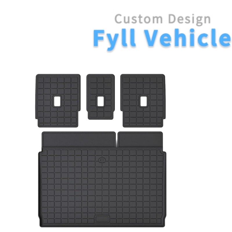 Cargo Mat with Backrest Protection for 2025 Ford Expedition MAX,