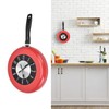 Frying Pan Wall Clock Aluminum Kitchen Pot Decorative Hanging Clocks
