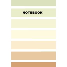 Vintage Retro Stripes Notebook Diary Journal: Beige Color Pattern Print Notepad for Writing, School Travels Gifts