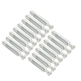 uxcell Furniture Connecting Fitting 6mm Dia Thread Bolts Dowels Screws 15 Pcs