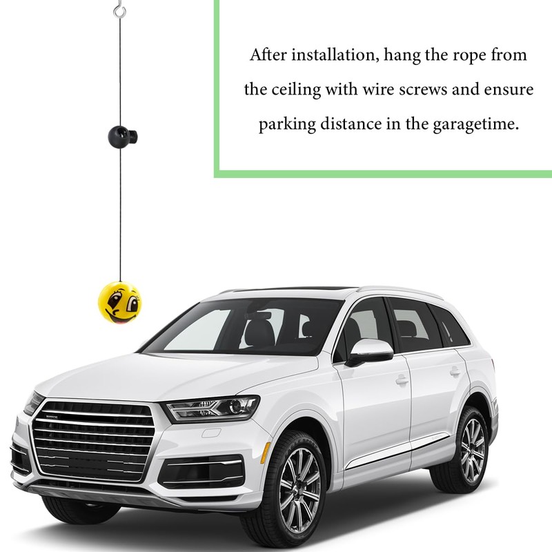 SHMZK Double Garage Parking Aids, Retracting Ball Sensor Parking Ball