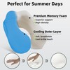 ALLINCOZY Cooling Fabric Privacy-Friendly Neck Pillow for Kids & Adults,