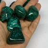 1pcs, 1"-1.8", 38-58g, Natural Malachite Tumbled Polished Gemstone, B32846