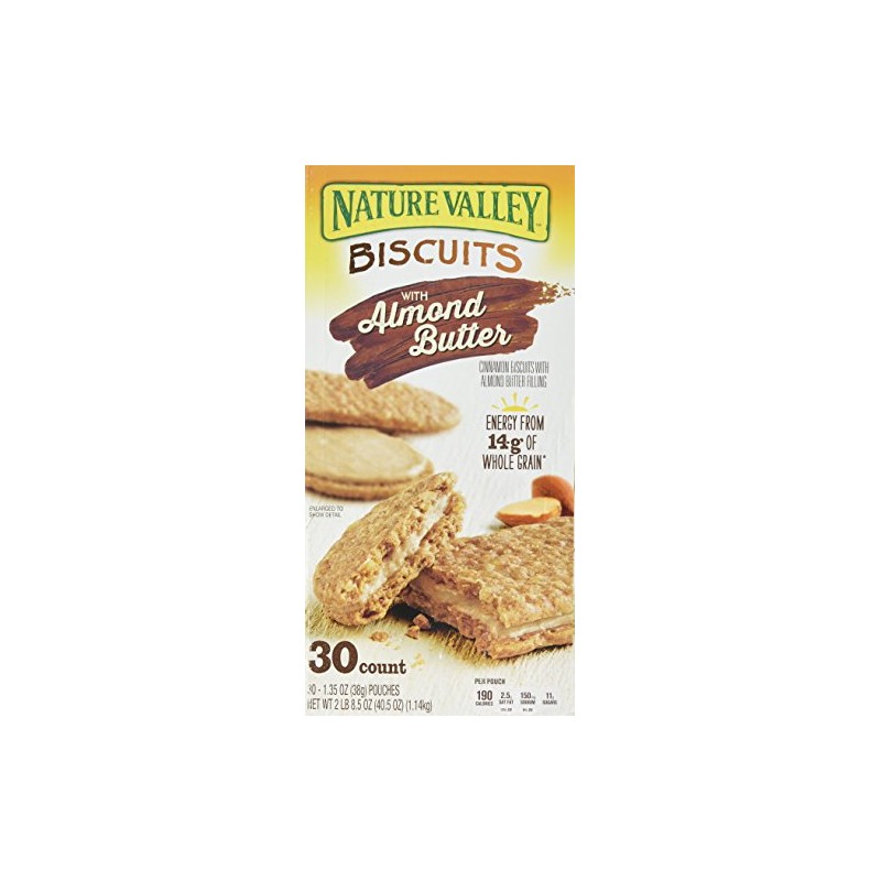 Nature Valley Sandwich Biscuit with Almond Butter (30 count), 1.35