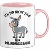 Sarkastischer Esel Tasse Geschenk Lustige Geschenkidee Ich Bin Nicht Stur
