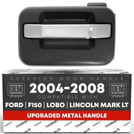 T1A Exterior Rear Driver Door Handle, Metal for 04-14 Ford F-150, Lobo, Mark LT -...