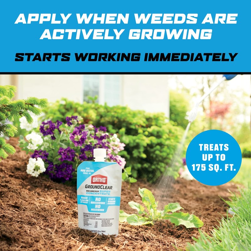 Ortho GroundClear Weed & Grass Killer Super Concentrate1, Refill Pouch,