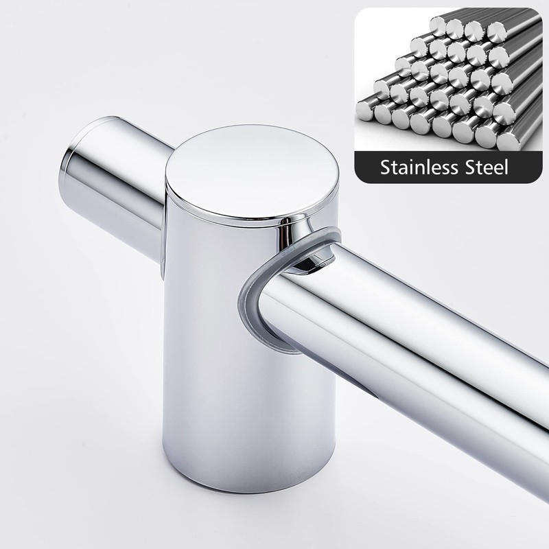TRUSTLIFE Stainless Steel Shower Rail 68 cm Silver Shower Rail