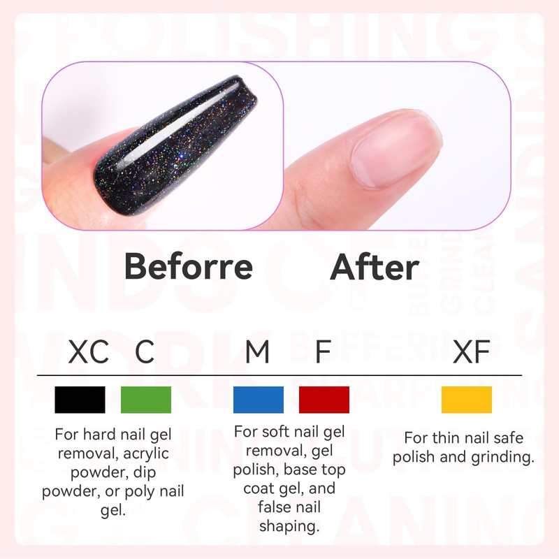 Makartt Nail Drill Bits:10Pcs Dimond Sanding Bit Sets for Nail