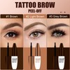 Peel Off Eyebrow Dye, Semi Permanent Tattoo Brow Peel Off