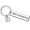 AMZQ 18th Birthday Keyring 18th Birthday Gifts for Girls Boys
