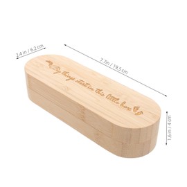 Gatuida Cute Wooden Pregnancy Test Keepsake Box for Grandparents Elegant Announcement Storage Chest Timeless Pregnancy Test Holder for Cherished Memories