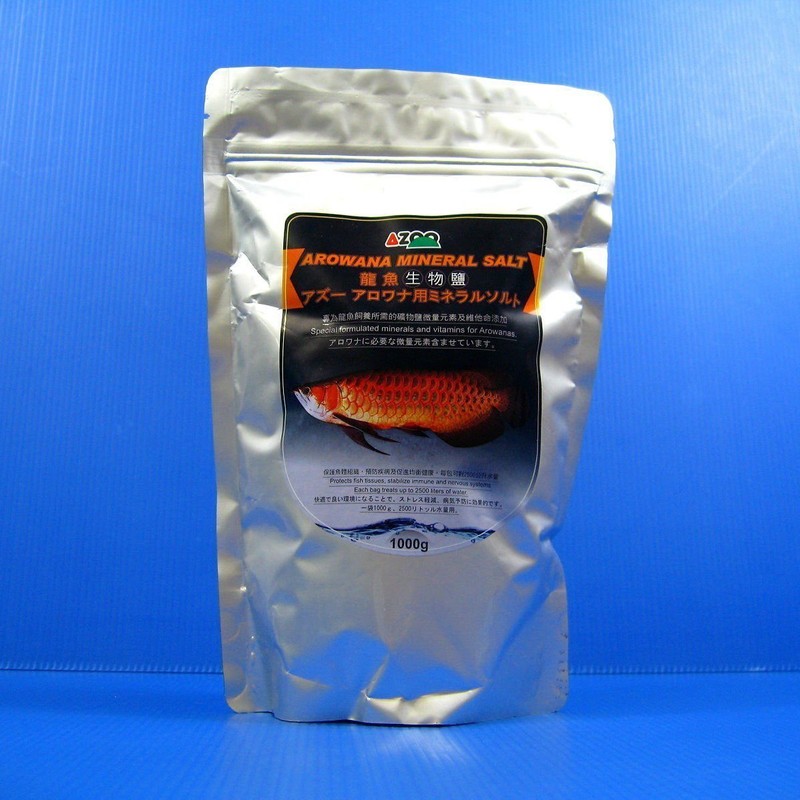 Aquarium Equip AZOO AROWANA Mineral Salt 1000g Health - ph