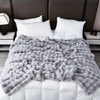 H&D Faux Fur Throw Blanket for Couch,Fluffy Cozy Soft Plush