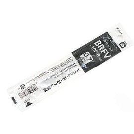 [Set of 10] Pilot BRFV-10F-B Oil-Based Ballpoint Pen Refill, Fine Point (0.7 mm), Black