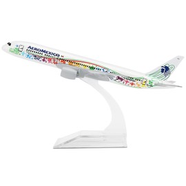 24-Hours 1:400 MEX Feathered Snake Painting 787 16cm Alloy Airplane Model for Display or Collection