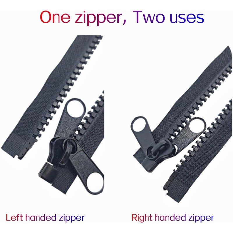 MebuZip #10 100 Inch Heavy Duty Separating Plastic Zippers with