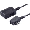 1x 3.0m - Telefon-Verlängerung 6-adrig TAE-N Stecker - TAE-N Kupplung