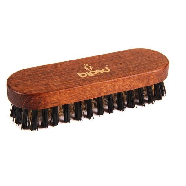 Z2444 Exclusive Suede Brush, Brown Lacquered with Brass