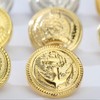 12pcs Polished Gold Anchor Buttons with Shank Vintage Style Sport