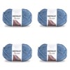 BERNAT Blanket Big Pack of 4 Balls-300g Each Ball-Country Blue