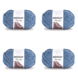 BERNAT Blanket Big Pack of 4 Balls-300g Each Ball-Country Blue