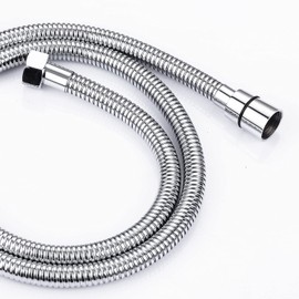 ONECE Shower Hose, 2 m Stainless Steel Shower Hose, Twist Protection, Hand Shower Hose, Flexible Shower Head Hose, Universal Replacement Hose for Hand Shower & Shower System, Chrome