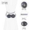 Porlau Strong Magnetic Curtain Tiebacks Grey 4 Pack Decorative Tie