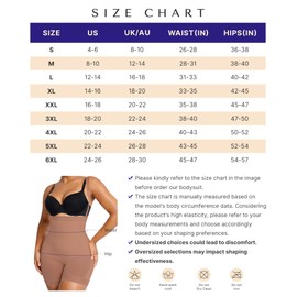 SHAPELLX Tummy Control Shapewear Faja Colombianas Side Zipper Body Shaper Plus Size Postpartum Bodysuit With Butt Lift, A3-brown-pull on, 6X-Large