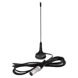 DVB-T/DVB-T2 TV Antenna DTA180 - High Performance Mini Antenna with Magnetic Base, Indoor Antenna for Receiver/Television, for Digital Reception on All DVB-T2 Devices, Black