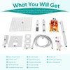 Shower Faucet Set, Rain Shower System Tub Shower Faucet, Wall