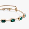 Alex and Ani May Birthstone Emerald Cut Bangle