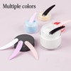 ZEJIA Purple 100 PCS Mini Makeup Mask Spatula, White Plastic