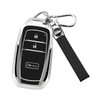 MILD EAST Key Fob Cover for Toyota with Keychain, Soft