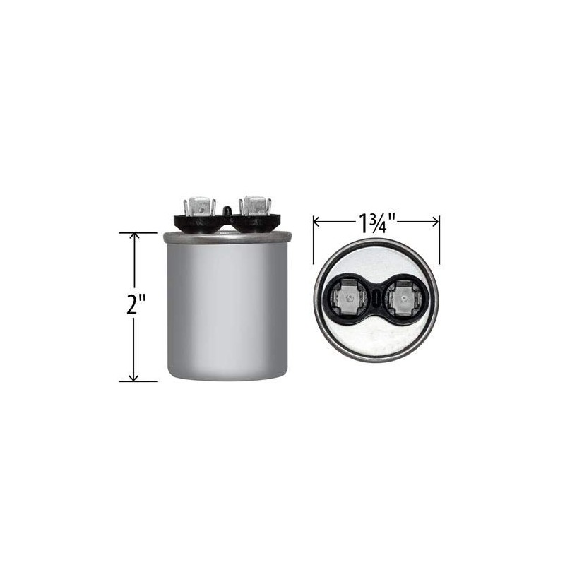 Motor Run Capacitor Round 30 uf MFD 370 Volt VAC