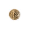 Pack of 5 Vintage Lion Pattern Stem Metal Buttons Round
