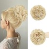 MSBELLE Messy Bun Hair Piece Wavy Curly Fake Hair Buns