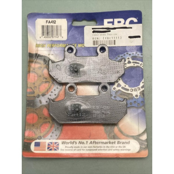 EBC NEW GENUINE EBC FA412 BRAKE PADS