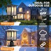 Yoenecea Modern Outdoor Post Light, Aluminum Lamp Post Light Fixture