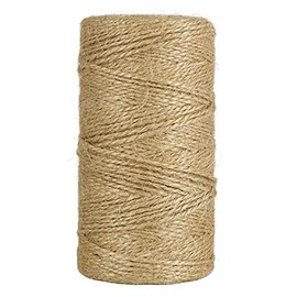 tenn well Thin Jute String, 328 Feet Brown Twine Garden String for DIY Crafts, Gift Wrapping, Floristry and Gardening Decoration