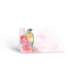 Stonehouse Collection | Pretty Blue Bird Name Cards | Floral Table Tents | Wedding/Generic Event Place Cards | 25 Count (Floral Blue Bird)
