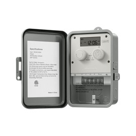 DEWENWILS Pool Timer, Outdoor Digital Timer Box, 2HP 40A 120VAC, 7-Day 12 ON/Off