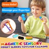 Magnetic Fidget Slider Toys for Adult,Kids,Teens,with 8 Piece of Different