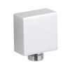Nuie A3245 Shower Accessories Square Outlet Elbow, Chrome