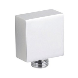 Nuie A3245 Shower Accessories Square Outlet Elbow, Chrome