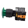 Alpinetech EPFL-22 Green 22mm 1NC 1NO Latching Maintained Push Button