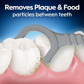 Oral-B Glide Ultra Deep Clean - Púas de hilo dental, elimina alimentos y placa, sabor a menta fresca, 75 púas de hilo dental