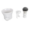 Men Beard Foaming Brush Set Soap Bowl Brush Rack Rich